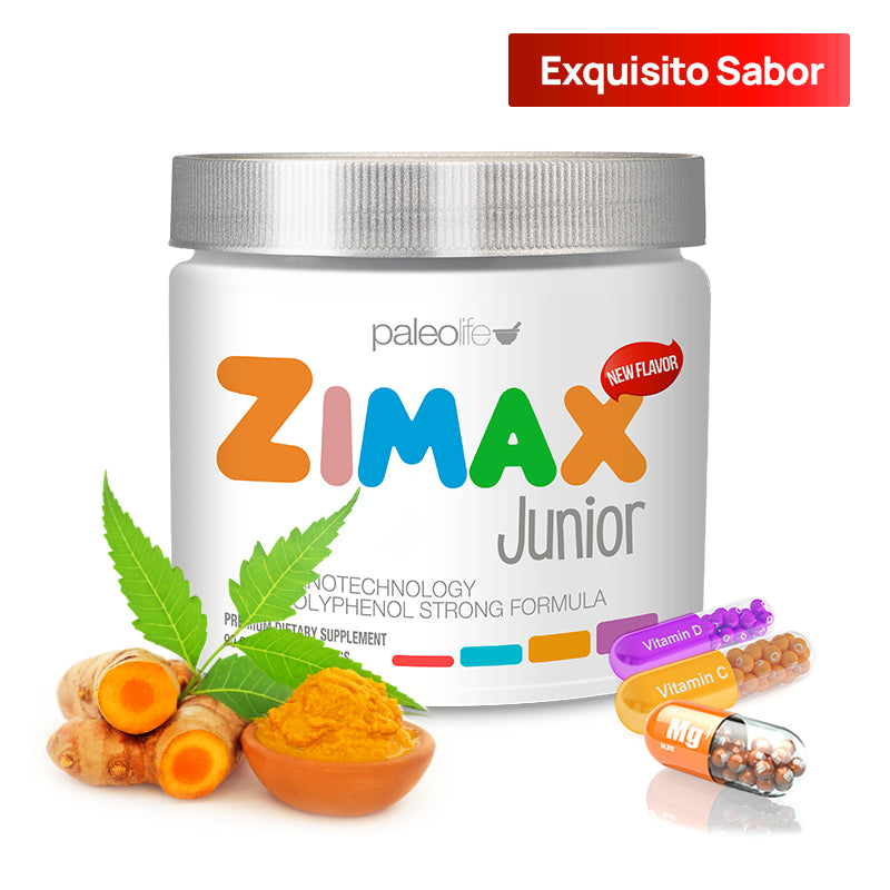 Zimax® Junior  ¡ANTIOXIDANTE NATURAL NUEVO SABOR! 6 MESES DE ANTIOXIDANTES